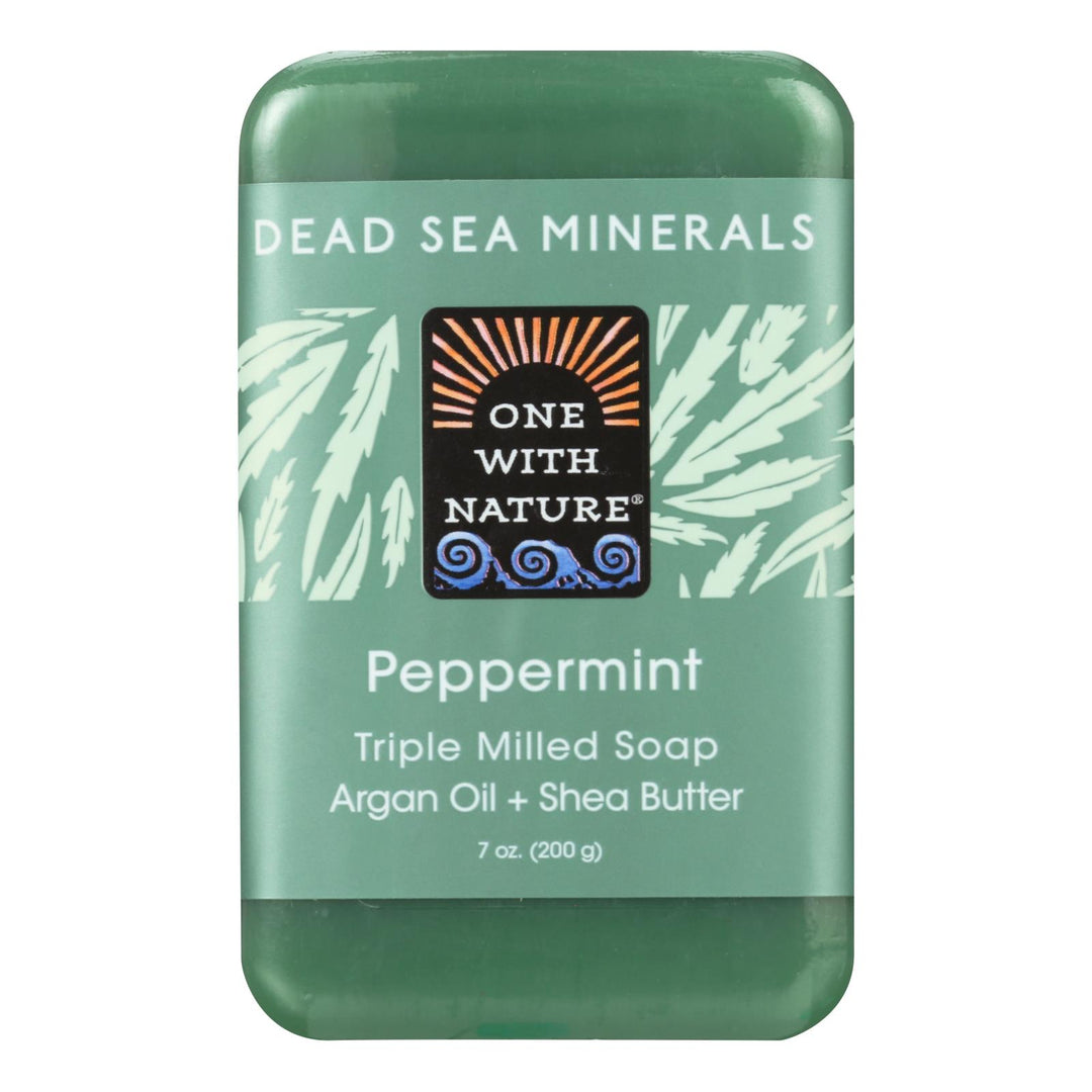 One With Nature Dead Sea Mineral Hemp Soap - 7 Oz - Maras Green